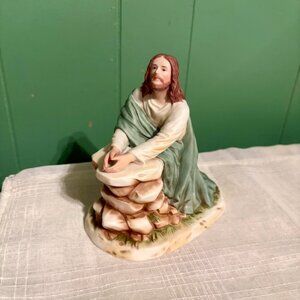 Vtg 1997 Home Interiors IN THE GARDEN Greatest Stories Ever Told Jesus Figurine